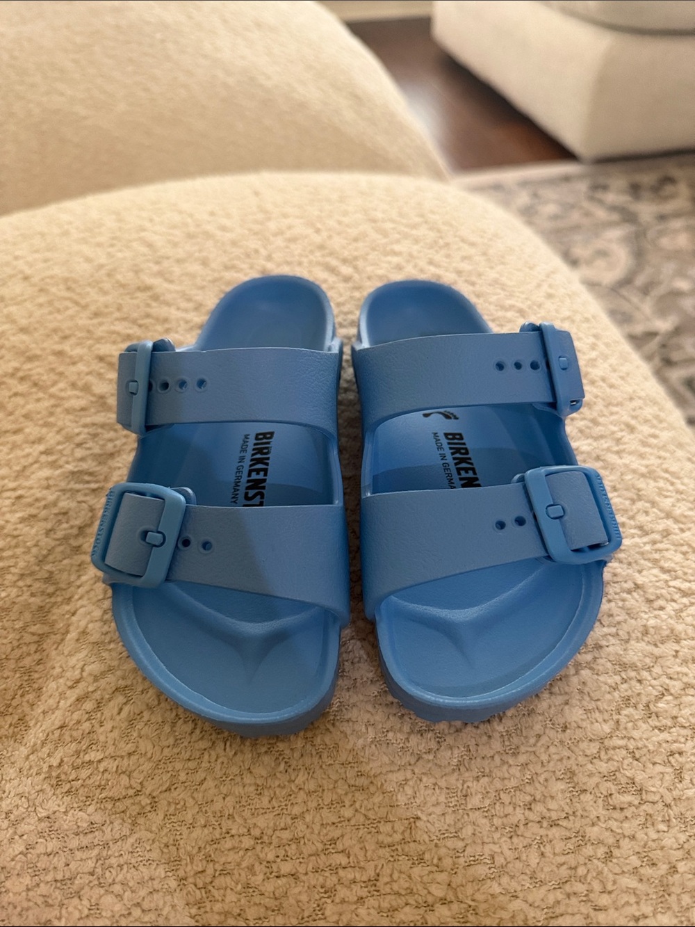Birkenstock Arizona EVA Kids Sandals Blue Size 8 New Without Tags